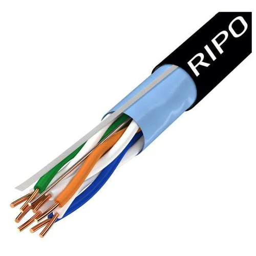 Кабель витая пара для локальной сети LAN UTP4 CAT5E 24AWG CCA PE RIPO outdoor уличный 50 метров 001-112003/50