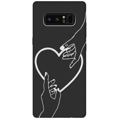 Матовый Soft Touch силиконовый чехол на Samsung Galaxy Note 8, Самсунг Ноут 8 с 3D принтом Hands W черный матовый soft touch силиконовый чехол на samsung galaxy note 8 самсунг ноут 8 с 3d принтом indifference w черный