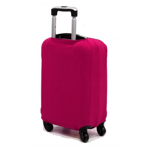 Чехол для чемодана малиновый, чехол на чемодан размер L