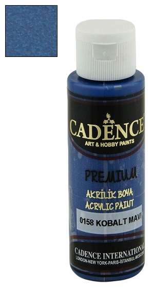 Акриловая краска Cadence Premium Acrylic Paint, 70 мл. Cobalt Blue-0158