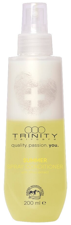 Trinity Care Essentials Summer Spray Conditione - Тринити Кейр Эссеншлс Саммер Спрей-кондиционер с УФ-фильтром защитный, 200 мл -