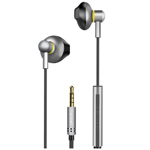 Наушники внутриканальные Earldom ET-E54 микрофон кнопка ответа шумоподавление кабель 10м цвет серый 73200₽