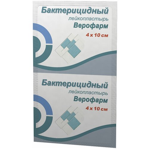 Лейкопластырь бактерицидный верофарм, полоска 4х10 см, тканевая основа, 20024092