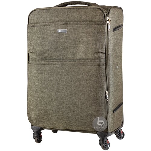 Тканевый чемодан на 4-х колесах / Багаж / Большой L / 106 Л / Прочный и непромокаемый / Тканевый