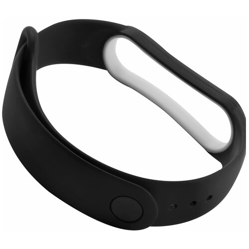 Aксессуар Ремешок Red Line для Xiaomi Mi Band 5 Black-White Edging УТ000023080 ремешок силиконовый red line для фитнес браслета xiaomi mi band 5 6 amazfit band 5 белый