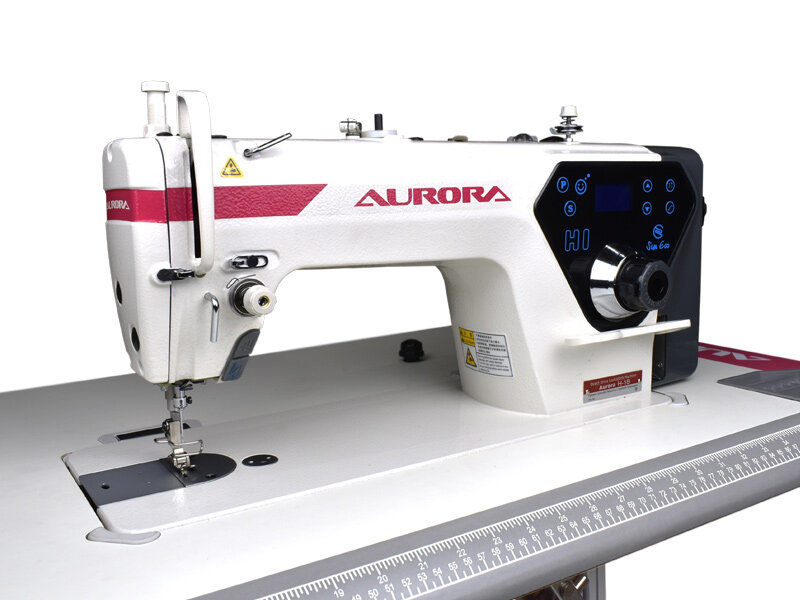Прямострочная промышленная швейная машина Aurora H1-H со стандартным столом Aurora