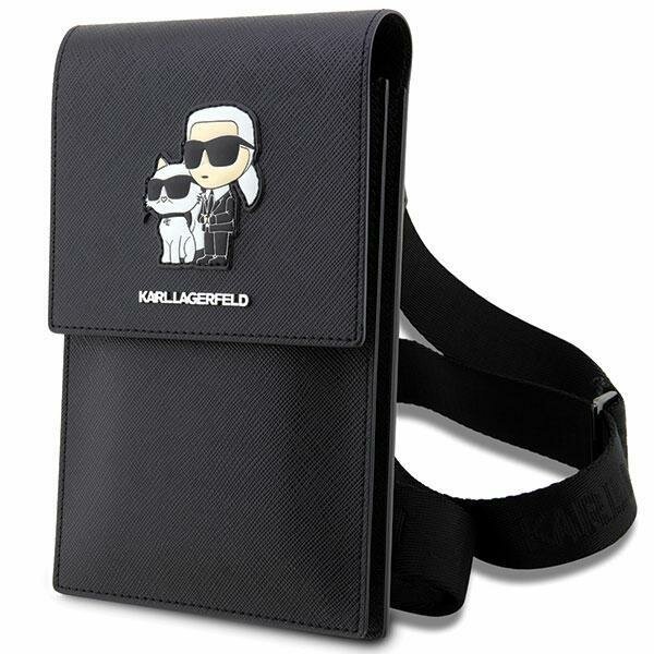 Сумка для смартфонов Karl Lagerfeld Wallet Phone Bag PU Saffiano Karl & Choupette Black (original)