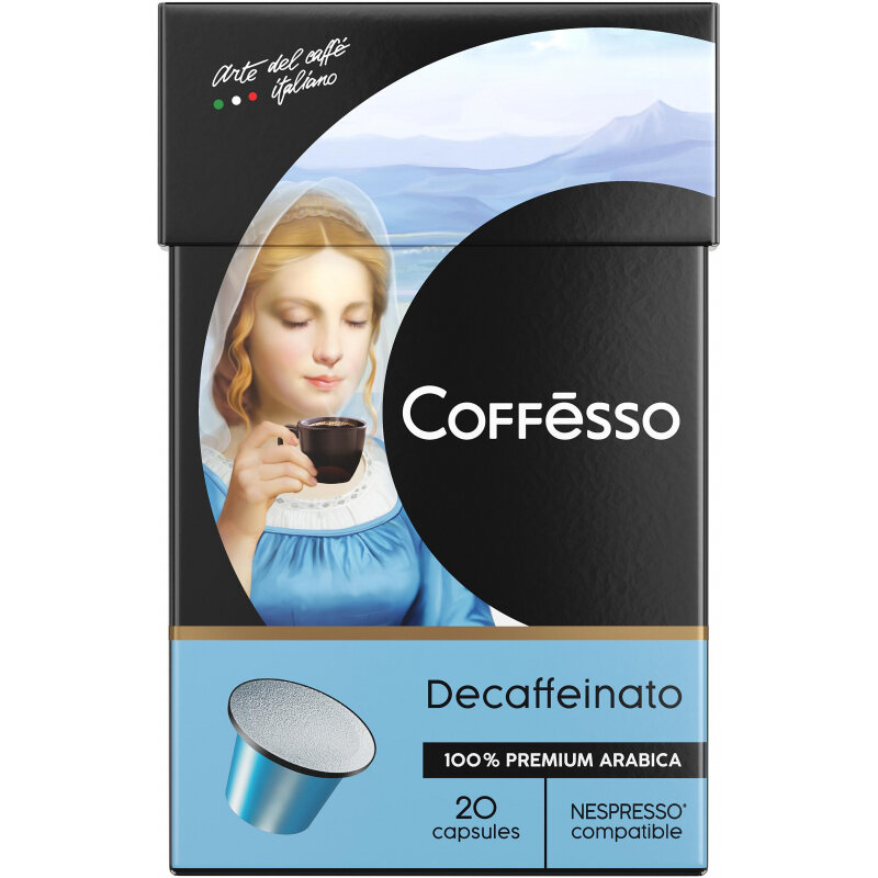 Кофе в капсулах Coffesso Decaffeinato 20шт Май - фото №11