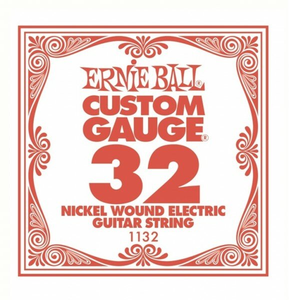 Одиночная струна для электрогитары Ernie Ball 1132 Custom Gauge 32
