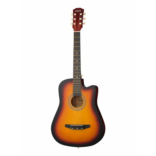 38C-M-3TS Акустическая гитара, с вырезом, санберст, Foix акустическая гитара flight d 200 3ts