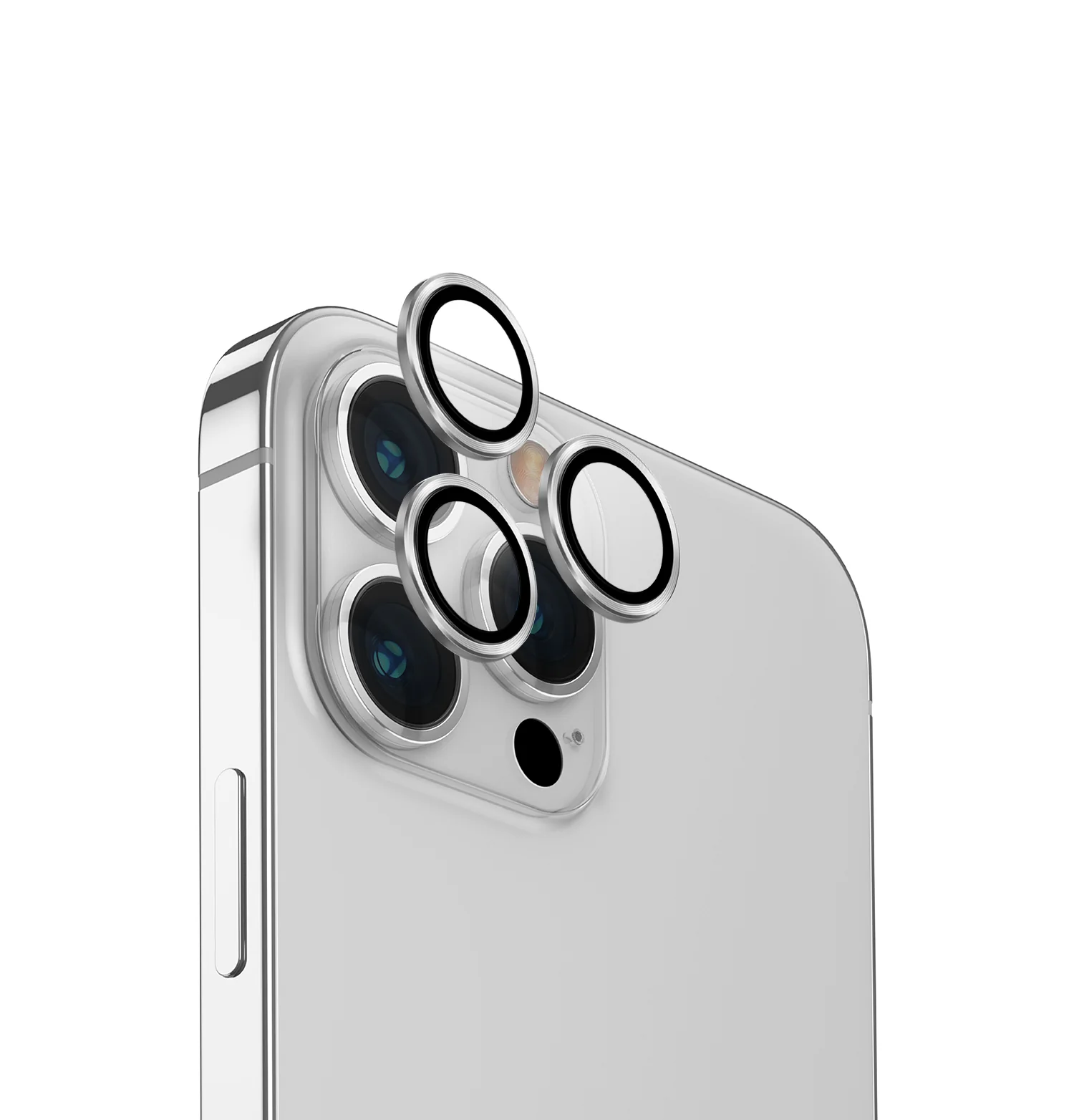Защитное стекло Uniq Optix Camera Lens protector Aluminium (3 шт.) 0.25 мм для камеры iPhone 15 Pro Max