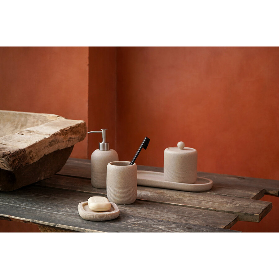 Мыльница Loup, бежевая, Bergenson Bjorn Bath, BB000062 — фото 1