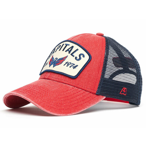 фото Бейсболка atributika & club, размер 55-58, красный, синий