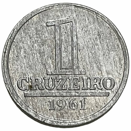 Бразилия 1 крузейро 1961 г. купюра 1 крузейро 1980 г