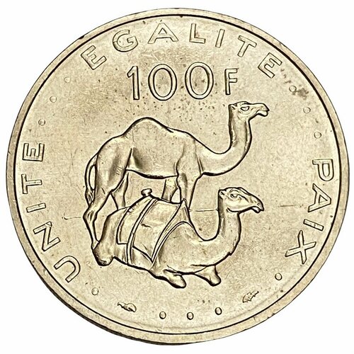 Джибути 100 франков 1977 г.