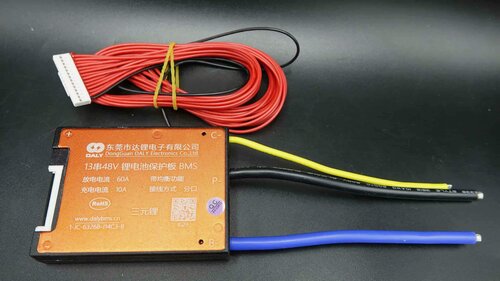 Изображение товара 13S Плата защиты BMS DALY Li-ion 60A Водозащищенная, не симметричная раздельный порт заряда-разряда