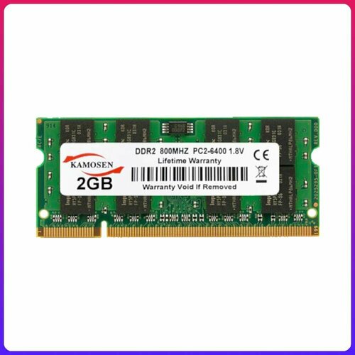 SODIMM DDR2 2GB 800MHz (PC2-6400) Kamosen память ddr2 2gb 800mhz patriot psd22g80026