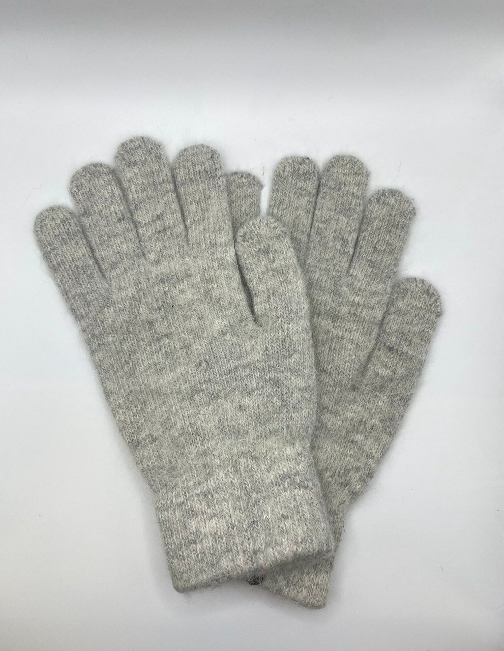 фото Перчатки женские, зимние ангорковые белые