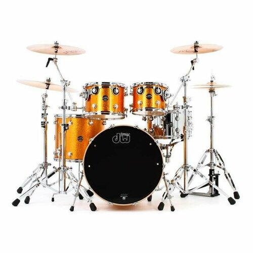 Ударная установка DW PERFORMANCE FINISH PLY Ударная установка 20"-10"-12"-14" золотистая