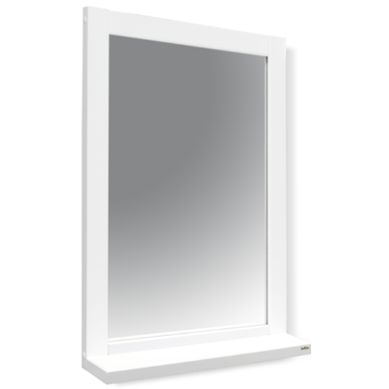 фото Зеркало с полкой SHEFFILTON Альберо SHT-М2 беленый