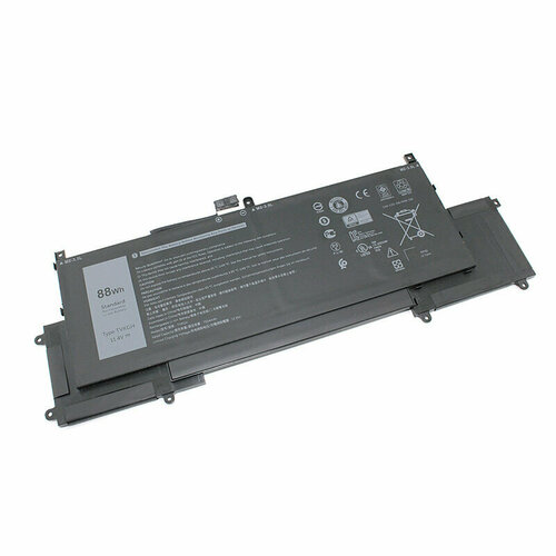 Аккумулятор TVKGH для ноутбука Dell Latitude 9510 7.6V 88Wh (7334mAh) черный