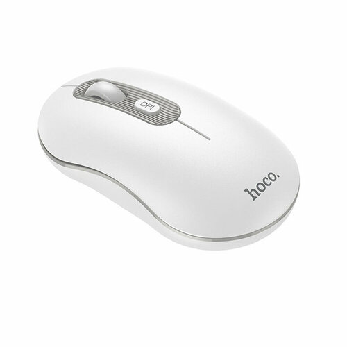 Мышь беспроводная HOCO GM21 Platinum оптическая цвет белый серая вставка 58900₽