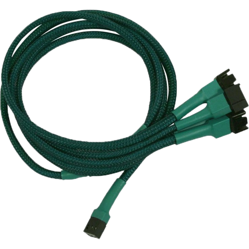 Разветвитель 3-pin - 4x 3-pin, Nanoxia Green (NX34A60G)