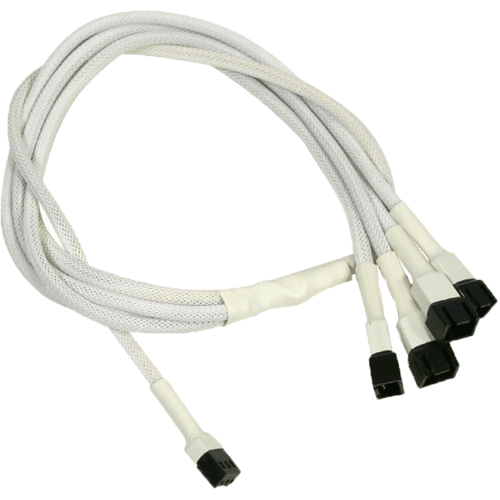 Разветвитель 3-pin - 4x 3-pin, Nanoxia White (NX34A60W)