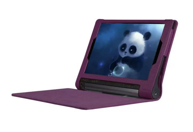 Чехол подставка для Lenovo Yoga Tablet 10 3 16Gb 4G (YT3-X50M/X50L/ZA0K0006RU) 10.1 фиолетовый кожаный