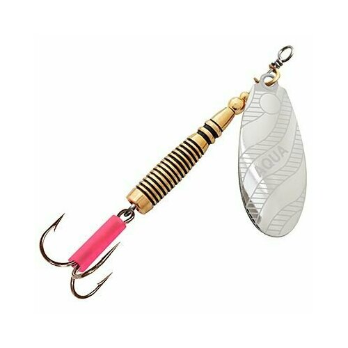 фото Блесна для рыбалки aqua veltic 9,0g, лепесток № 2, цвет 01 (серебро), 1 штука