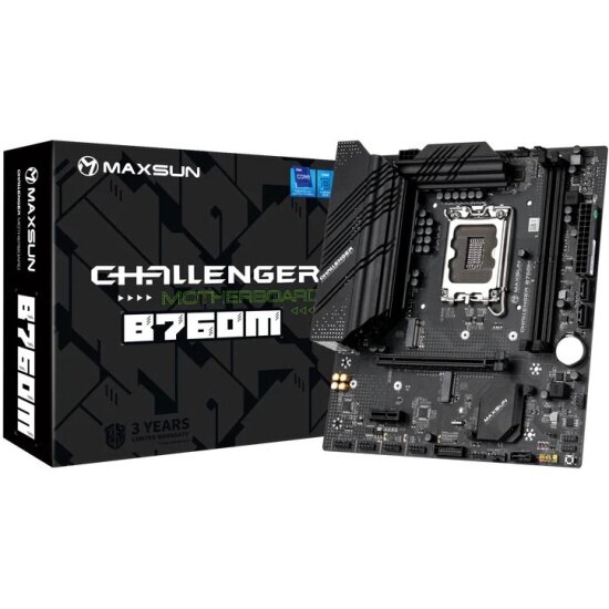 Материнская плата Maxsun CHALLENGER B760M (LGA1700, MATX)