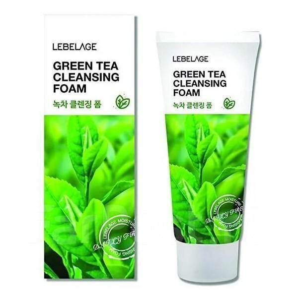 LEBELAGE Пенка для умывания лица очищающая с зеленым чаем корея CLEANSING FOAM 100ml - GREENTEA