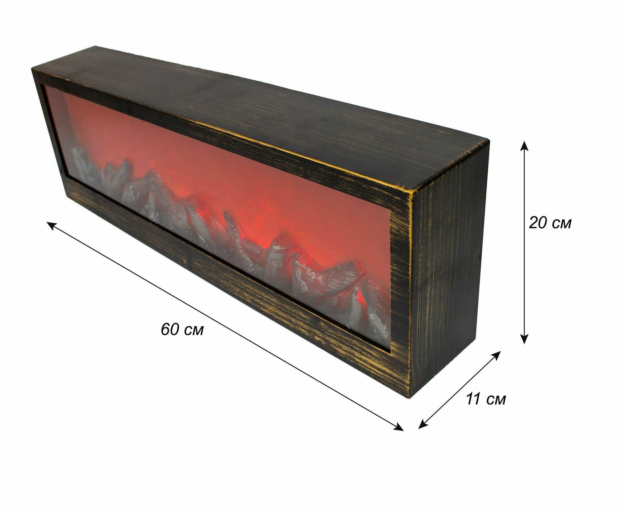 Камин декоративный светодиодный с эффектом живого пламени - фотография № 4