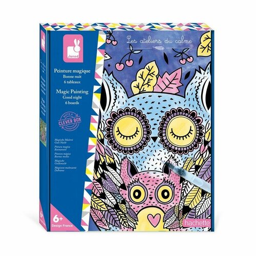 Набор для творчества Janod Доброй ночи, рисуем водой, серия Hachette набор для творчества janod принцессы рисуем стилом серия hachette