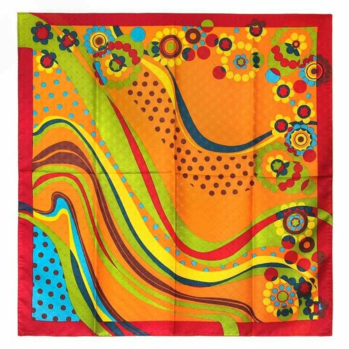 фото Платок clubseta,90х90 см, красный