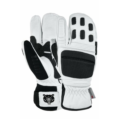 фото Варежки terror, размер m, черный, белый