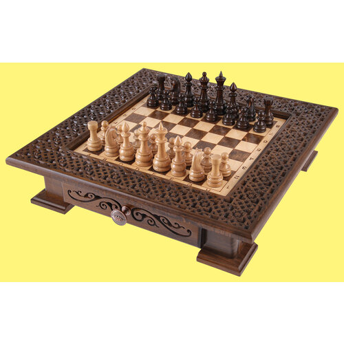 шахматы стаунтон презент бук Шахматы в ларце Понте (бук, клетка 3 см)