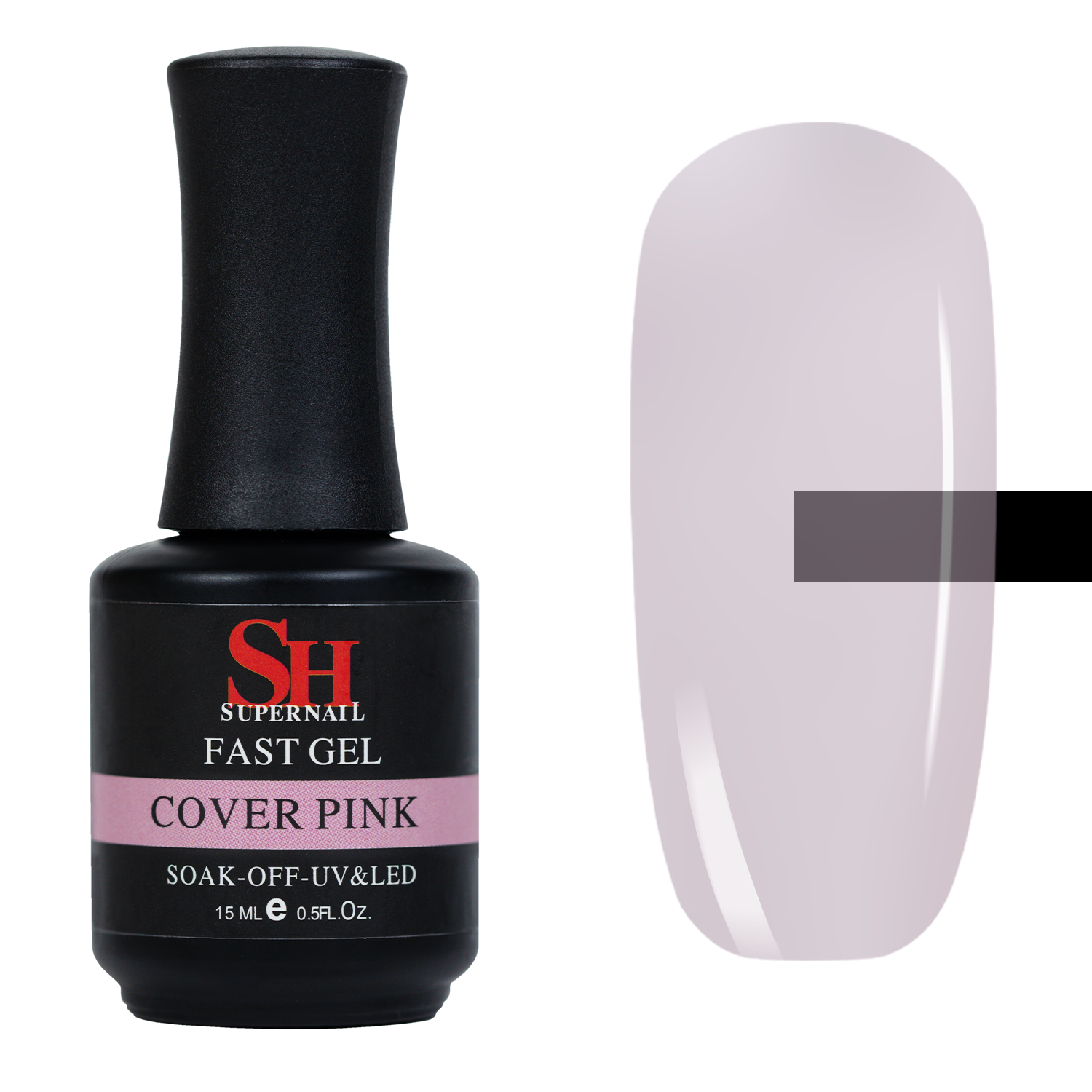 SH Гель для моделирования и наращивания ногтей Fast Gel cover pink 15 мл
