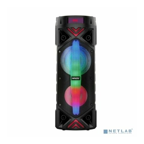 GINZZU Колонки Ginzzu Ginzzu GM-236 с функцией BLUETOOTH V50 2х25Вт 150Гц- 18кГц аудиоплеер USB-flash microSD-card FM-радио пульт ДУ чёрный 650500₽