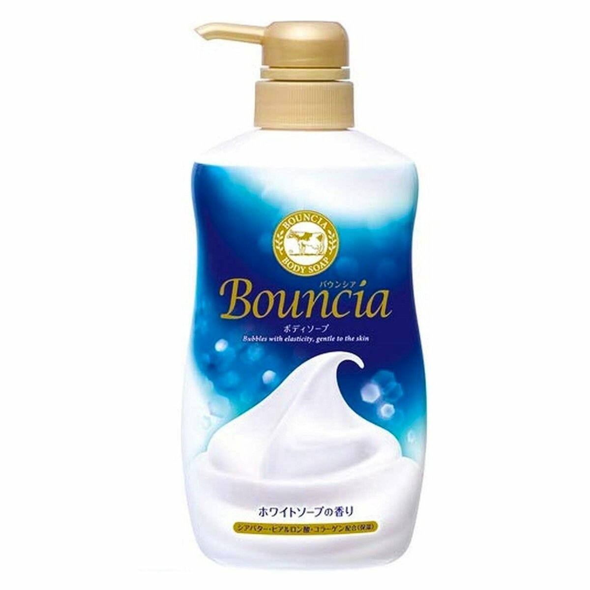 COW Сливочное жидкое мыло "Bouncia" для рук и тела с нежным свежим ароматом 480 мл, дозатор