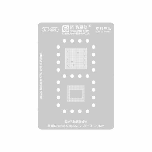 Трафарет AMAOE U-9000S CPU+RAM T:0.12mm