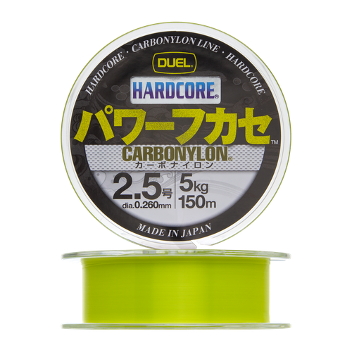 фото Леска для рыбалки duel hardcore carbonylon #2,5 0,260мм 150м (milky green)