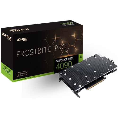 Inno3D Видеокарта INNO3D RTX 4090 iChill Frostbite ProRTX4090 HDMI DP3 24G D6X Single slot 30033000₽