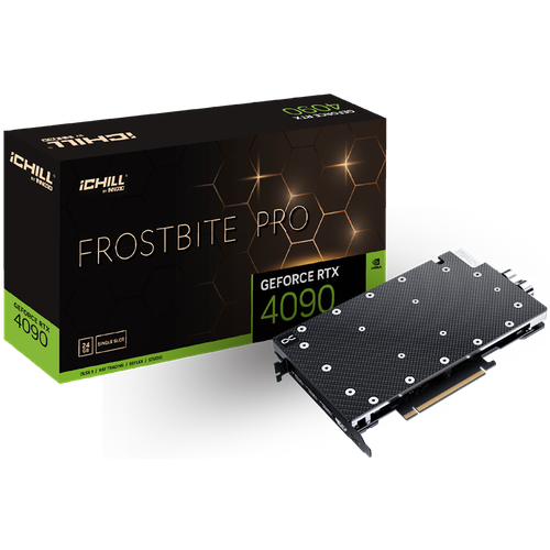 Видеокарта INNO3D RTX 4090 iChill Frostbite Pro//RTX4090, HDMI, DP*3, 24G, D6X (Single slot) (C4090-246X-1833FBP)