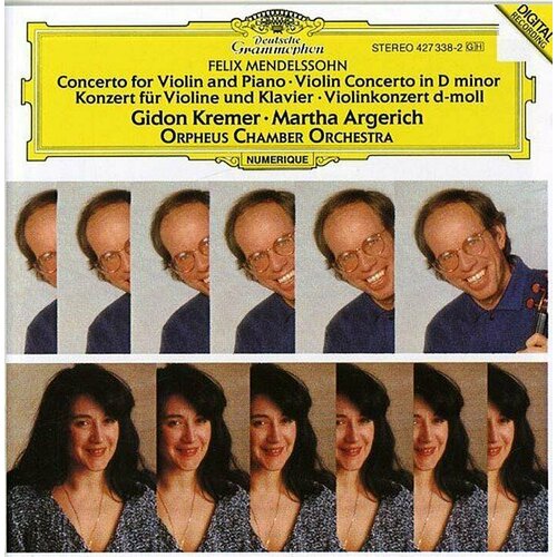 AUDIO CD MENDELSSOHN: Konz.f.Vl.u.Kl. Kremer, Argerich компакт диски deutsche grammophon martha argerich mstislav rostropovich chopin sonata polonaise schumann adagio and allegro cd