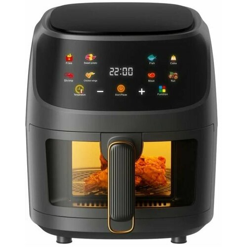 Аэрогриль Silver Crest Air Fryer S18 8L Black (Черный)