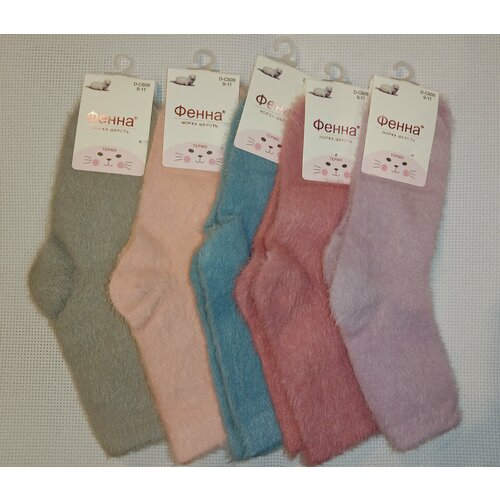 фото Носки 5 пар, размер 9-11 лет, мультиколор вашехобби