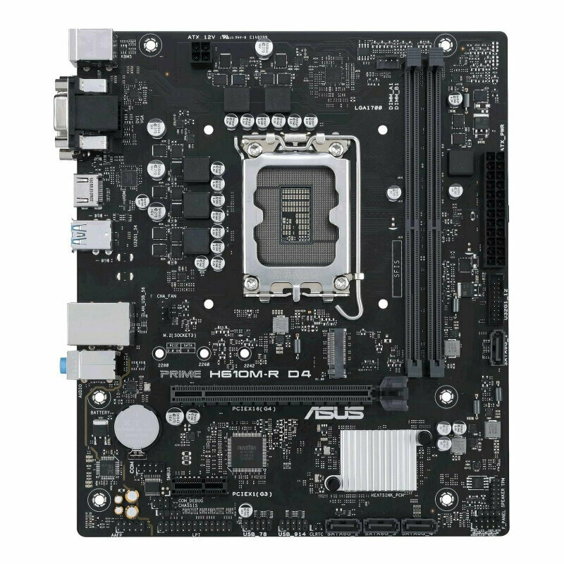 Материнская плата ASUS PRIME H610M-R D4-SI s1700 2xDDR4 mATX 1650232