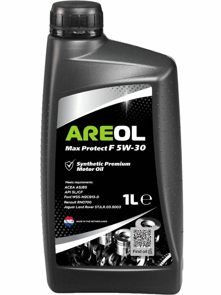 AREOL Max Protect F 5W-30 ACEA A5/B5 API SL/CF 1л Масло моторное