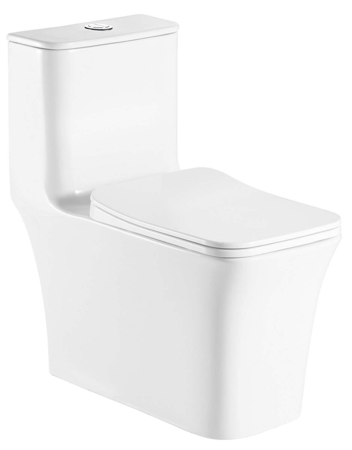 фото Унитаз-моноблок Azario Gressa напольный безободковый c сиденьем микролифт AZ-1111-G